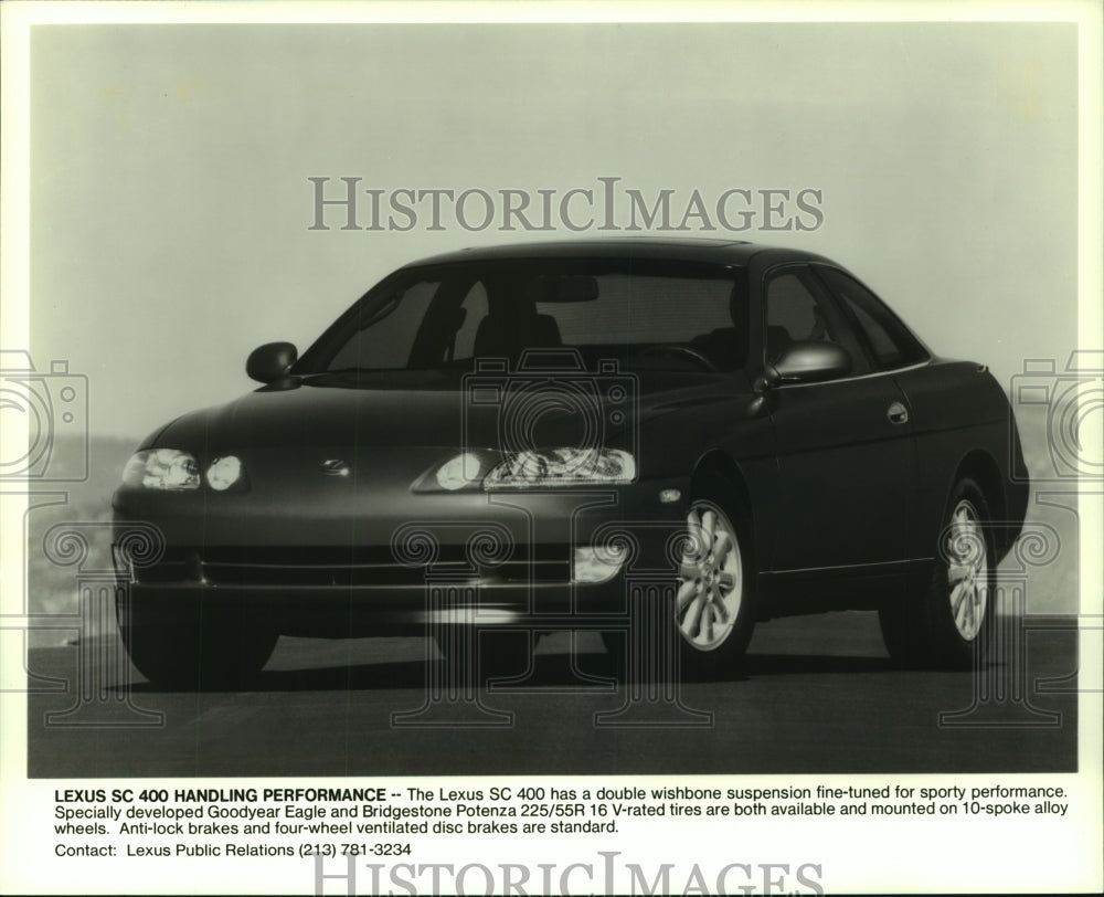 1992 Press Photo Lexus Sc 400 by Toyota&#39;s luxury car division - mjc12284 - Historic Images