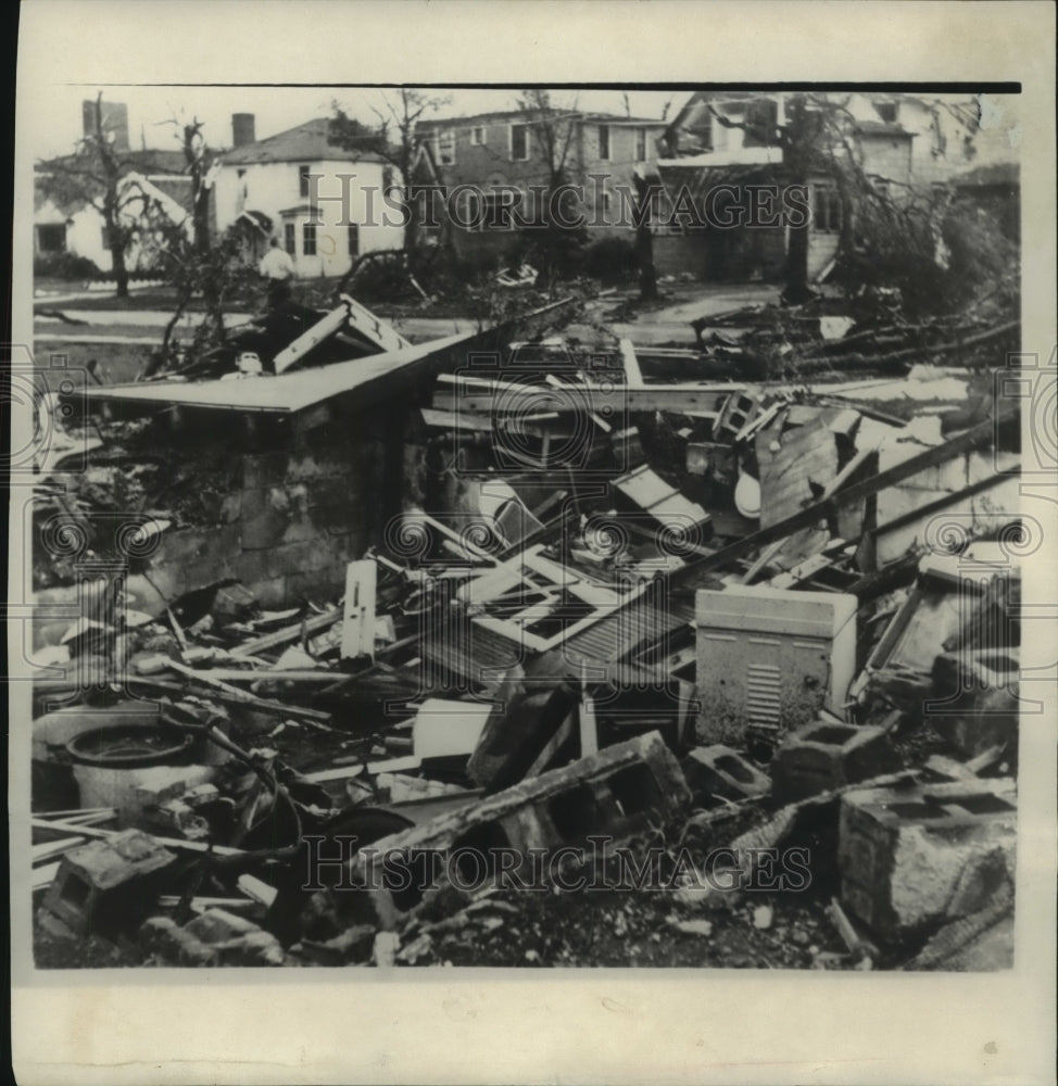 1940 Press Photo Tornado damaged homes in Fargo - mjc12297 - Historic Images