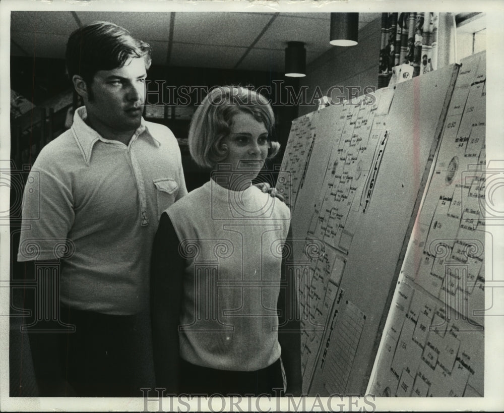 1970 Press Photo Carol Jean Sorensen, golfer, Tim Templin to be married - Historic Images