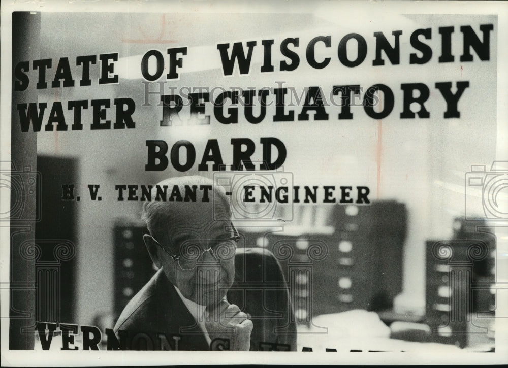 1966, H. V. Tennant, State of Wisconsin Water Regulatory Board - Historic Images
