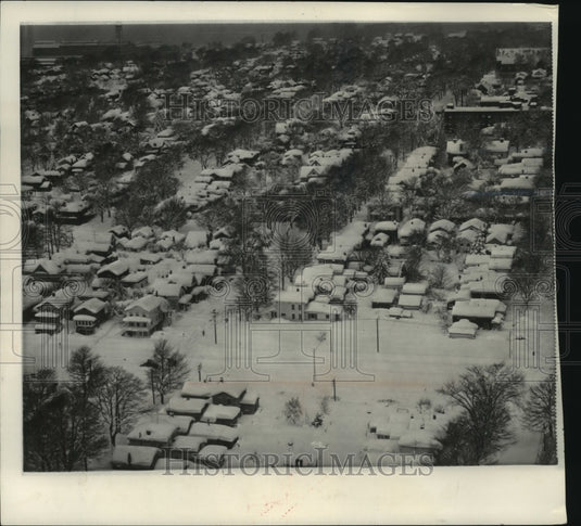 1958, Oswego, New York covered in forty inches of snow - mjc12472 - Historic Images