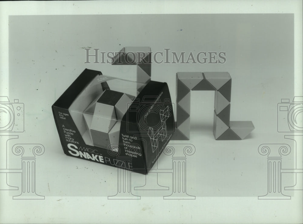 1981 Press Photo New Magic Snake puzzle toy - mjc12777 - Historic Images