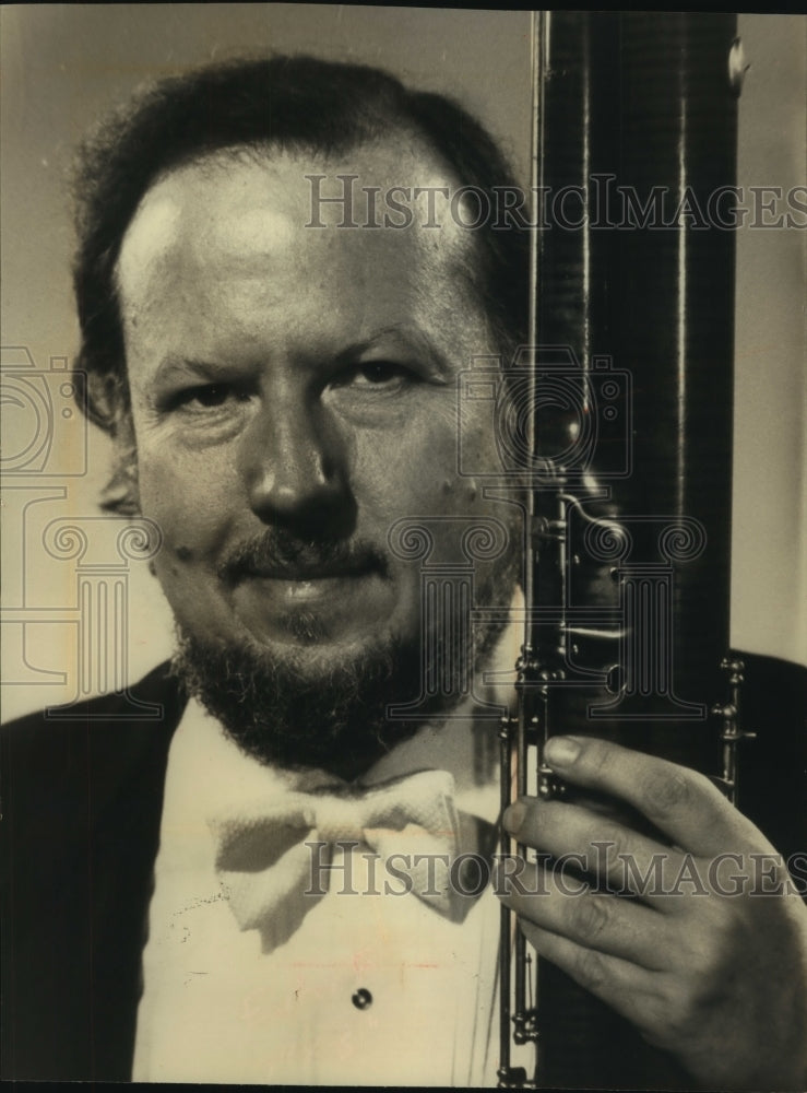 1990 Bassoonist Robert Thompson, University of Wisconsin-Milwaukee - Historic Images