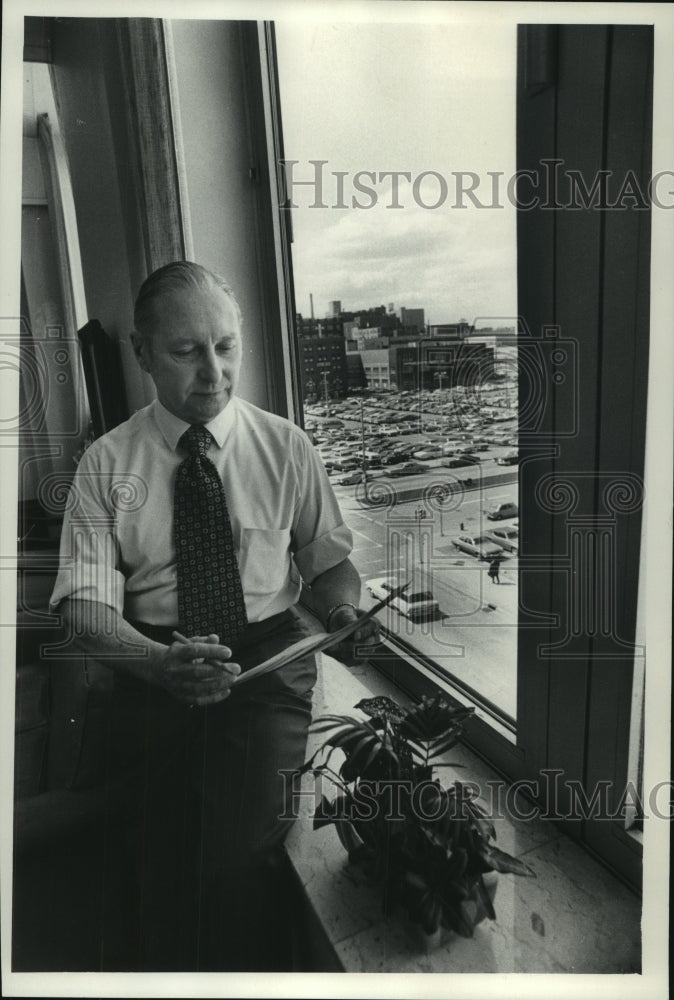 1973, John &quot;Jack&quot; H. Thompson, an employee at the Milwaukee Journal. - Historic Images