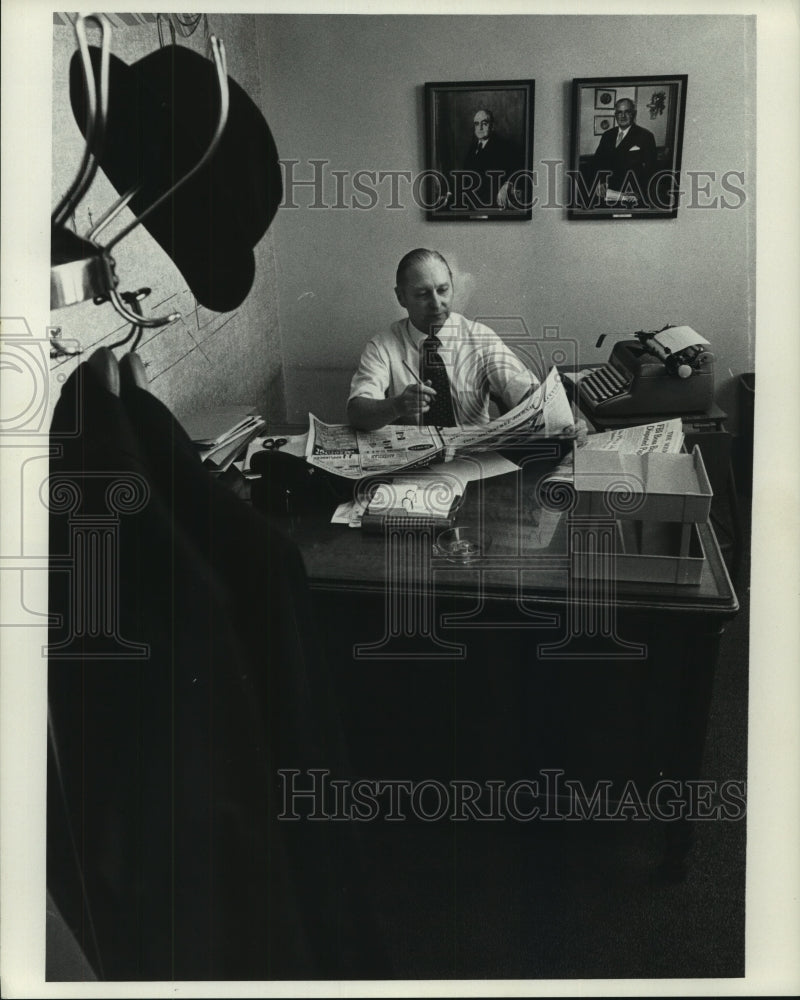 1973 Press Photo John &quot;Jack&quot; H. Thompson, Journal employee. - mjc12903 - Historic Images