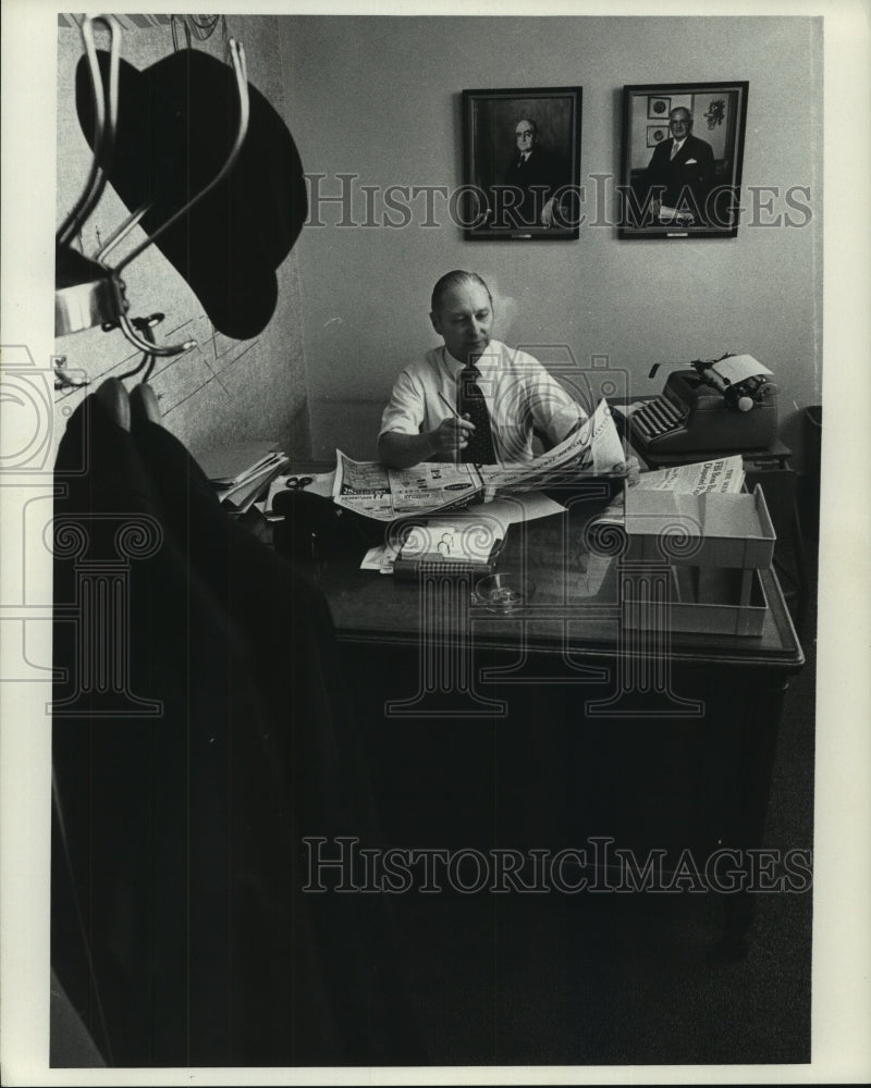 1973 Press Photo John "Jack" H. Thompson, Journal employee. - mjc12903 - Historic Images