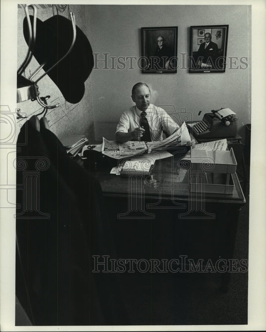 1973 Press Photo John "Jack" H. Thompson, Journal employee. - mjc12903 - Historic Images