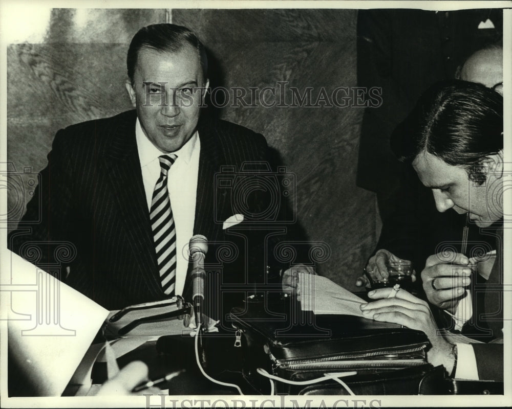 1973, Naim Talu, Prime Minister of Turkey, in Istanbul - mjc12999 - Historic Images