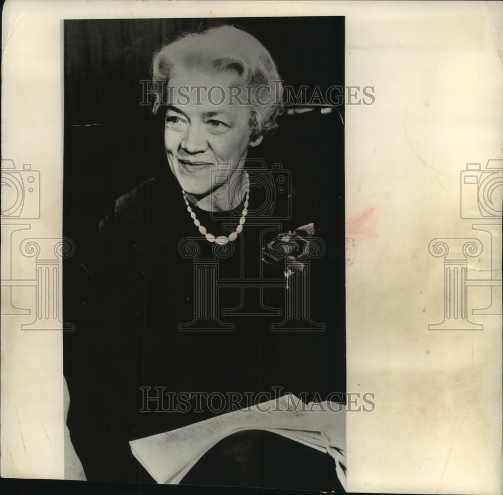1963 Press Photo Senator Margaret Chase Smith, Washington, D.C. - mjc13277 - Historic Images
