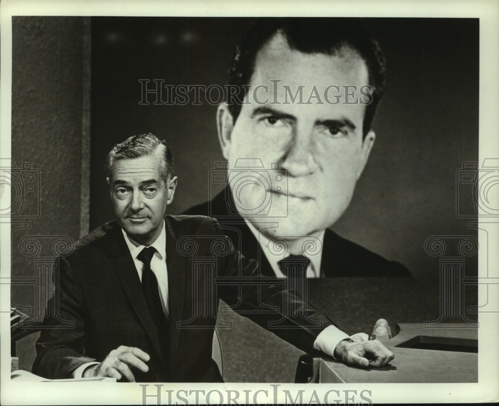 1968 Press Photo Howard K. Smith ABC News anchorman, New York - mjc13341 - Historic Images