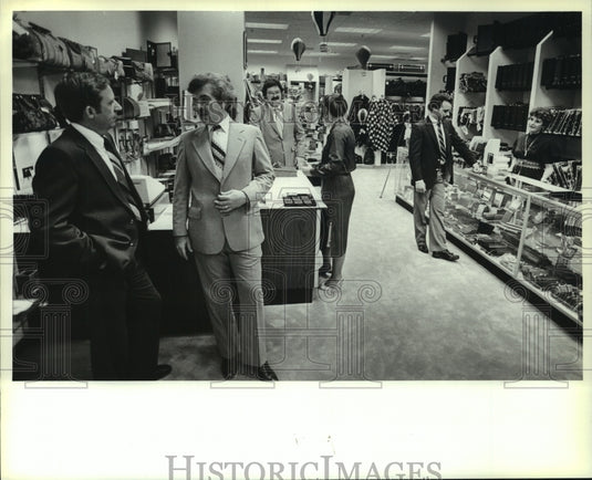 1982, Larry Smith owner of Trip Smith store & others, Wisconsin - Historic Images