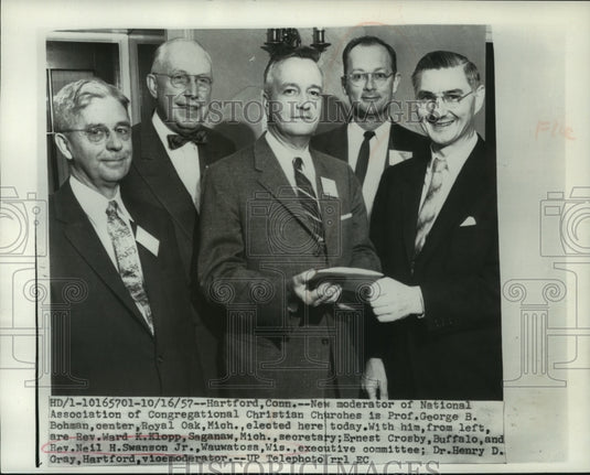1957 Press Photo National Association of Congregational Churches, Connecticut - Historic Images