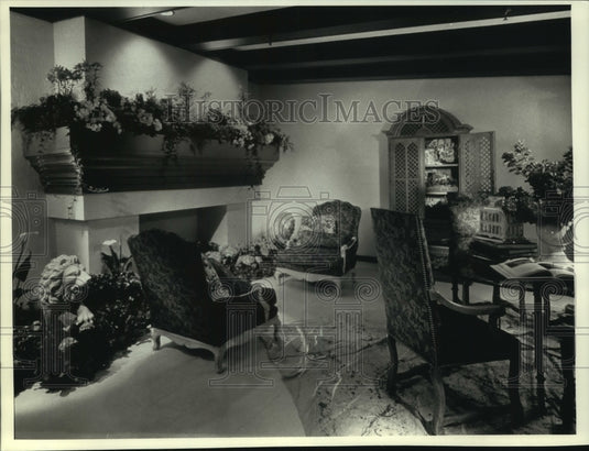 1990 Club chair, other home decor, David Snyder's designs - Historic Images
