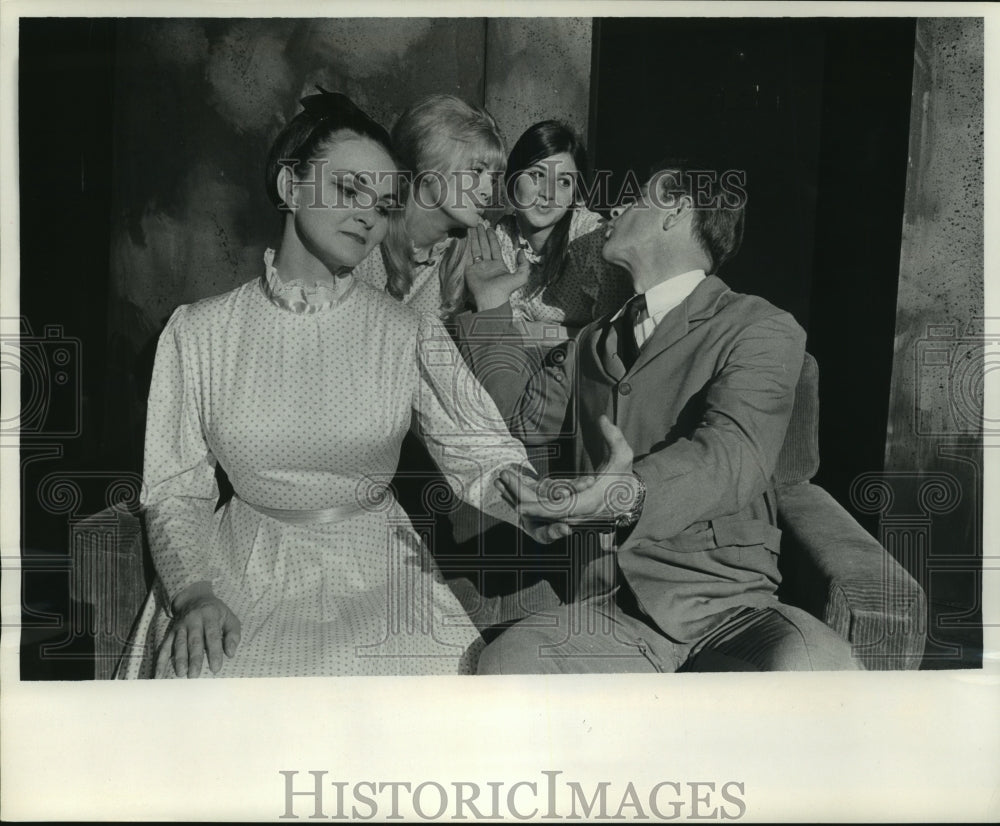1966 Press Photo Actors in Skylight theater's "Oh, Lady, Lady" in Milwaukee- Historic Images