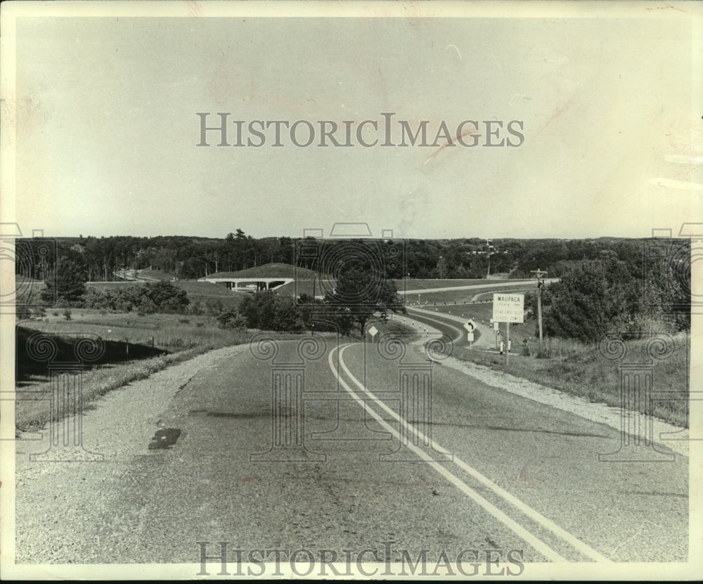 1966, Highway 10 entrance to Waupaca, Wisconsin - mjc13599 - Historic Images