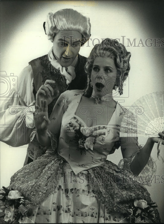 1990 Press Photo Theater Actors in character from "Cole Porter with a Twist" - Historic Images
