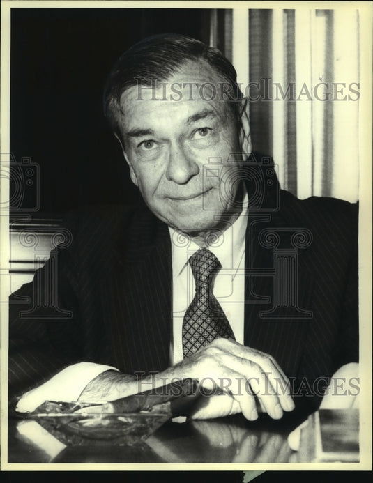 1979 Senator Herman Talmadge, of Georgia, at disciplinary hearing - Historic Images