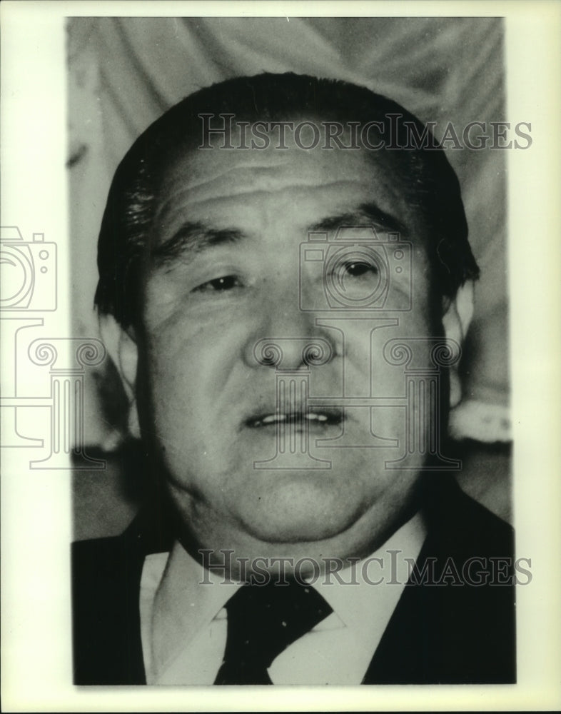 1981 Press Photo Zenko Suzuki Foreign Prime Minister of Japan - mjc14178 - Historic Images