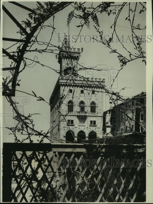1982 Medieval towers of San Marino near Italy's Adriatic coast - Historic Images