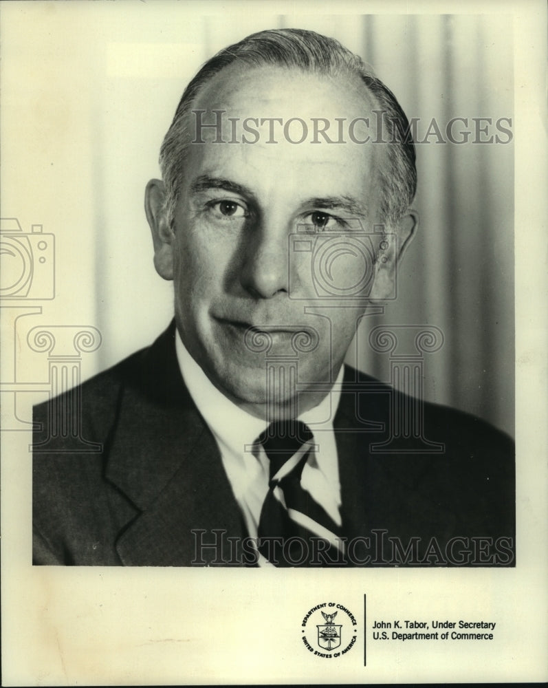 1975 Press Photo John K. Tabor, Undersecretary U.S. Department of Commerce - Historic Images