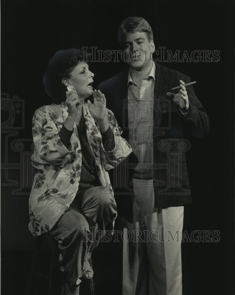 1985 Press Photo Susan Sweeney & Norman Moses in 'Side by Side', Wisconsin- Historic Images