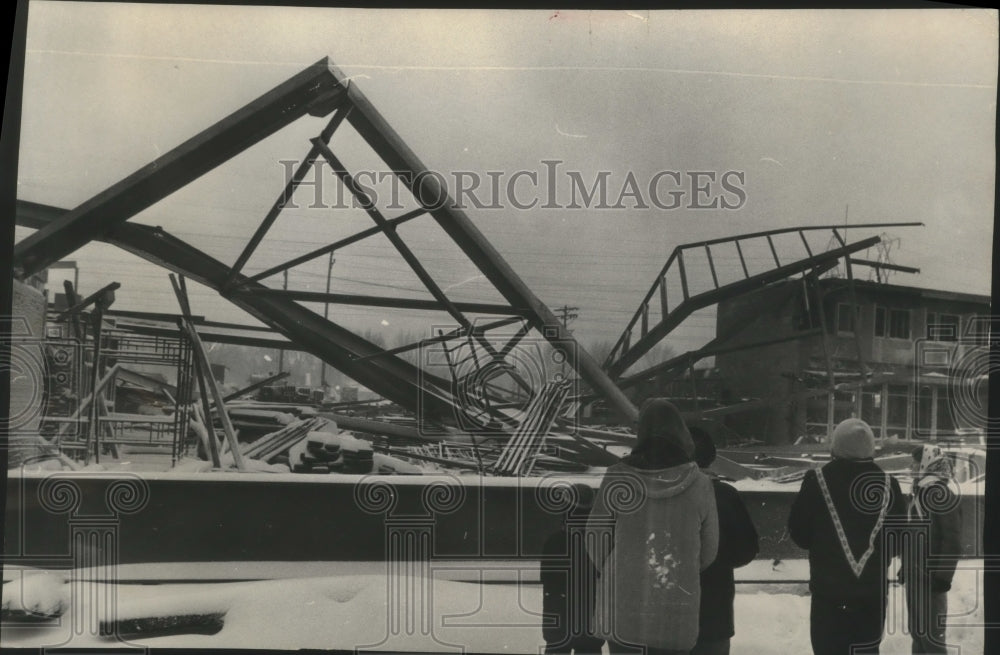 1965, Building Site for Saint Veronica&#39;s Catholic Church Collapsed - Historic Images