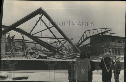 1965, Building Site for Saint Veronica's Catholic Church Collapsed - Historic Images