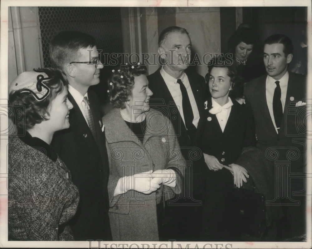 1960 Press Photo Stuart Symington family Democratic senator pres candidate - Historic Images
