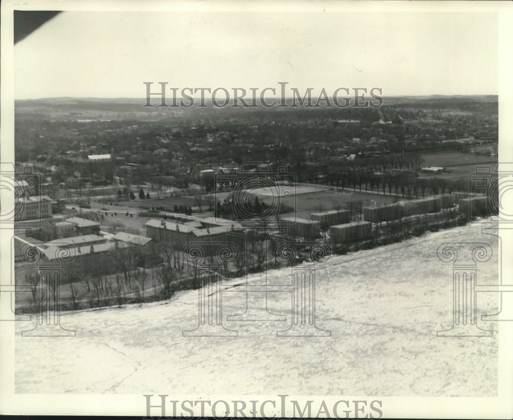 1940, Air view of University of Wisconsin-Madison&#39;s men&#39;s dormitories - Historic Images