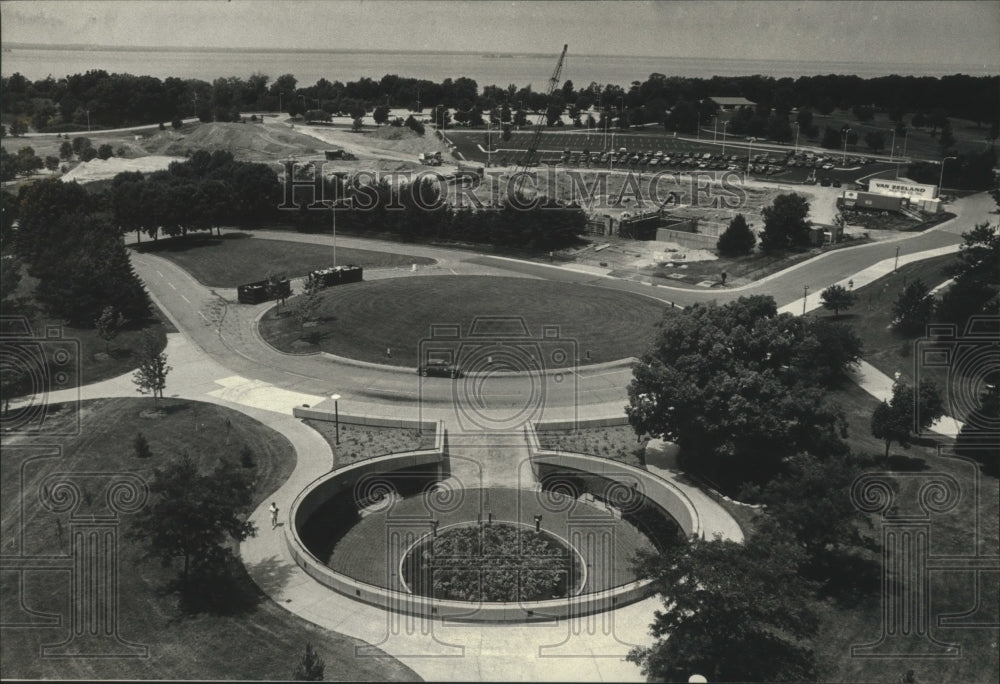 1991, Aerial view of a section of University of Wisconsin-Green Bay - Historic Images