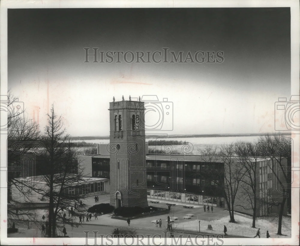 1962 Press Photo University of Wisconsin at Madison Carillon Tower. - mjc14796 - Historic Images