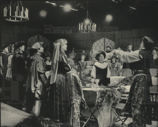 1983, University of Wisconsin Waukesha County Center Madrigal program - Historic Images