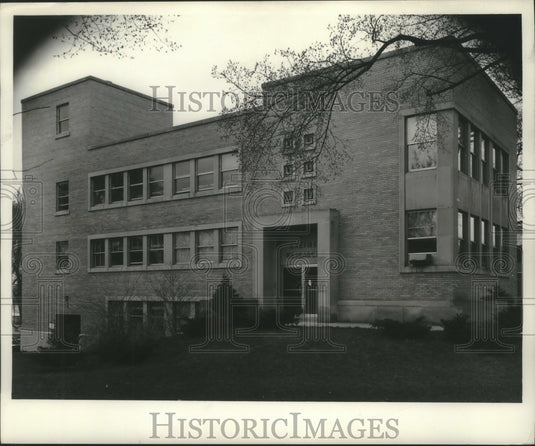 1954 Press Photo University of Wisconsin-Madison Enzyme research building - Historic Images