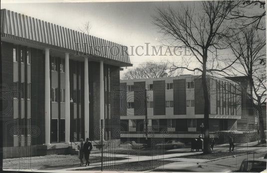 1965, University of Wisconsin-Madison's new dormitory buildings, WI. - Historic Images