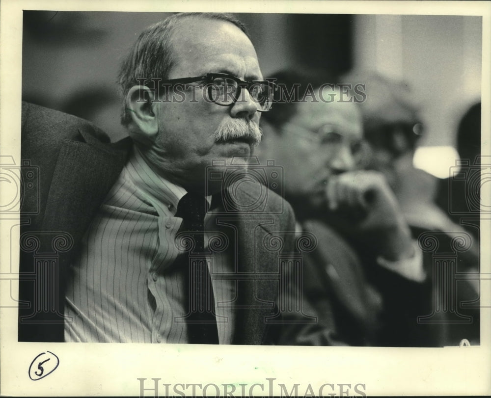 1986 Press Photo University Frank L. Nikolay of Madison Board of Regents - Historic Images