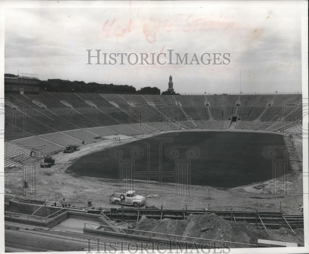 1956 Press Photo UW-Madison Camp Randall stadium near completion - mjc15068 - Historic Images