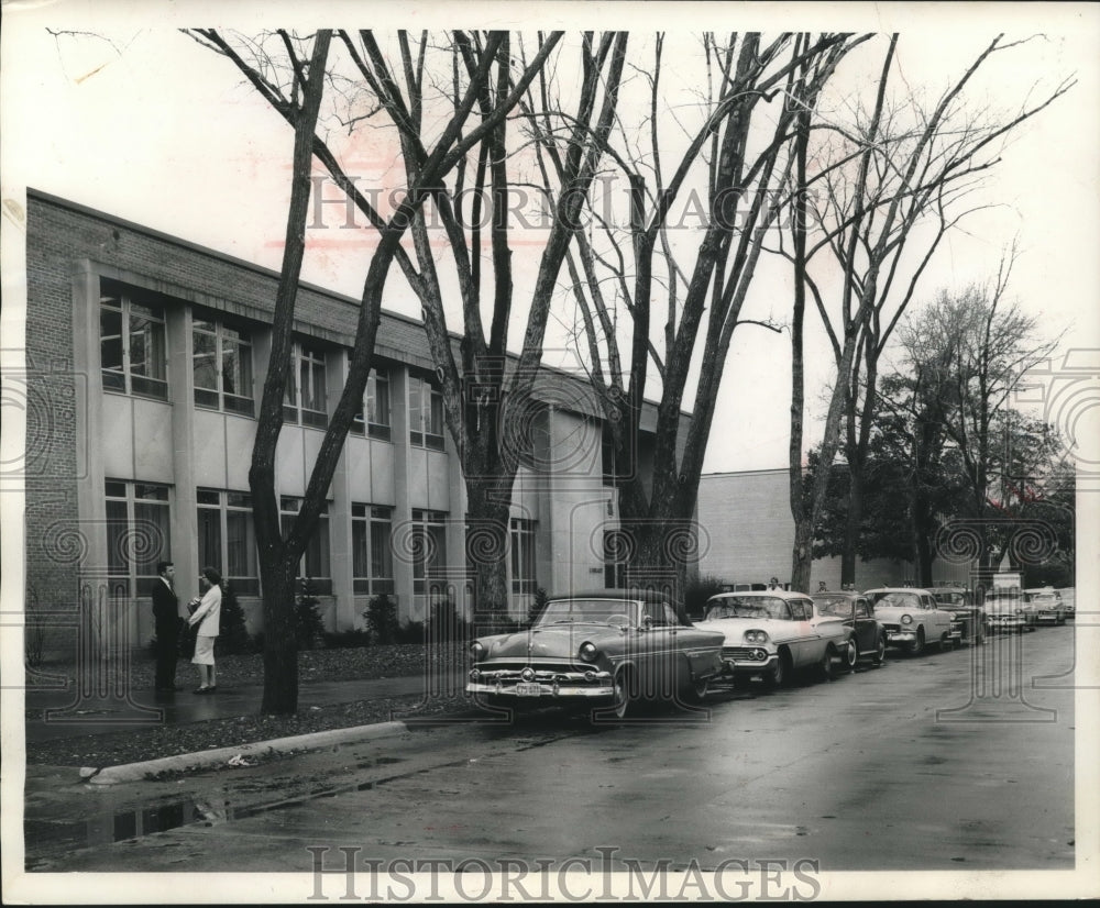1960 Press Photo Library at Stevens Point State College in Wisconsin ...