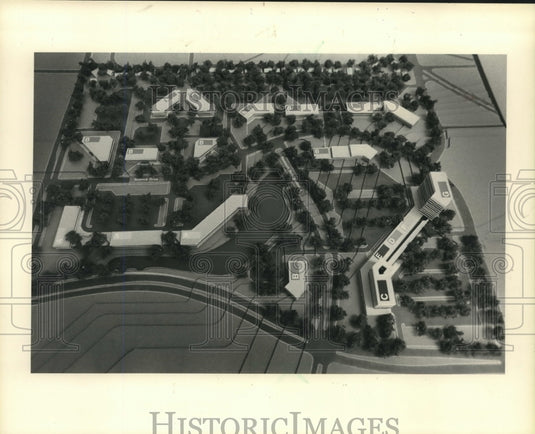 1984 architect's model of Research Park, University of Wisconsin - Historic Images
