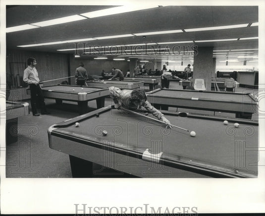 1972 Press Photo University of Wisconsin-Milwaukee's Student Union pool room-Historic Images