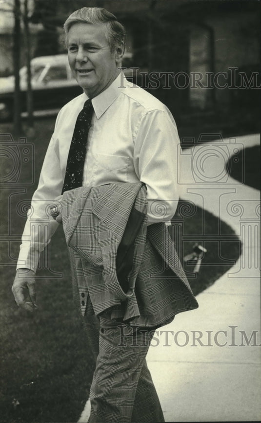 1981 MATC's Edwin Taibl left his home for a meeting - Historic Images
