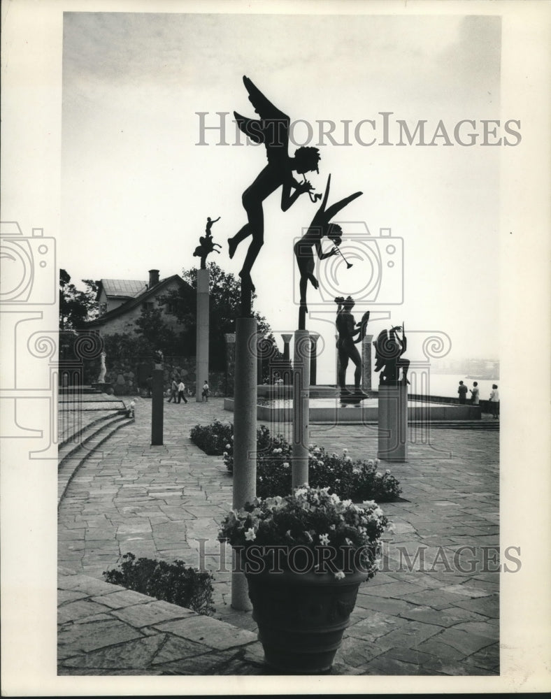 Press Photo Stockholm's Garden That Displays Carl Milles Artwork - mjc15469 - Historic Images