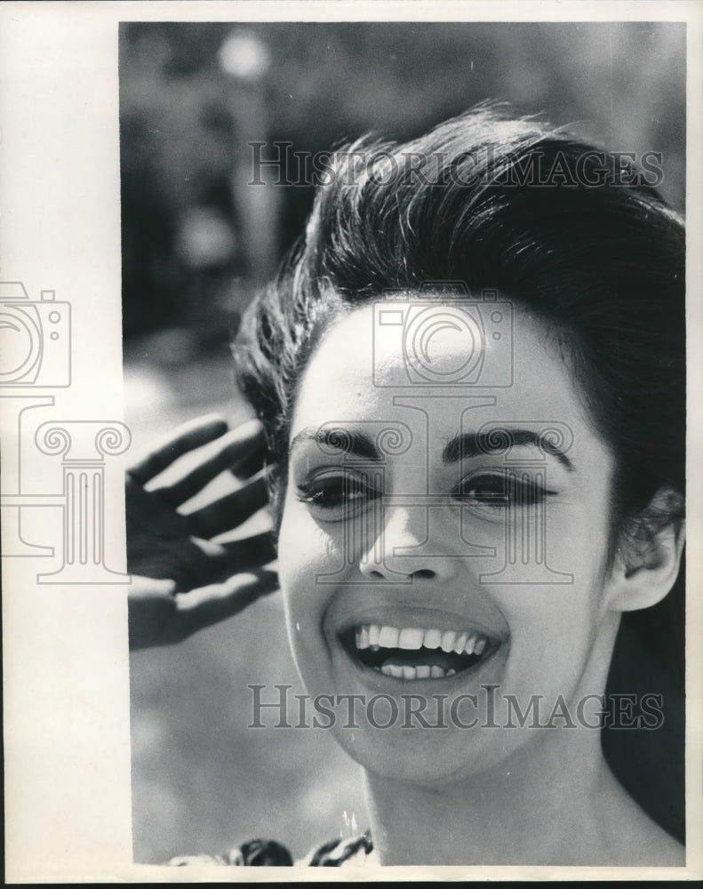 1965 Press Photo Miss Universe, Kiriaki Corrina Tsopei - mjc15543 - Historic Images