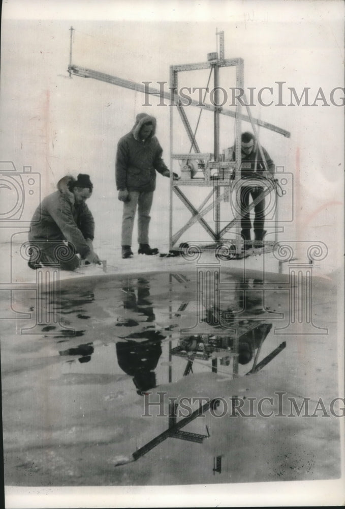 1963, University of Wisconsin Micrometeorologists at Lake Mendota - Historic Images