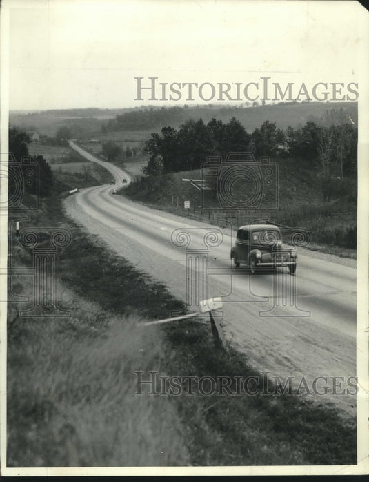 1939, Rolling country of Dane & Sauk counties in Wisconsin on U.S. 12 - Historic Images