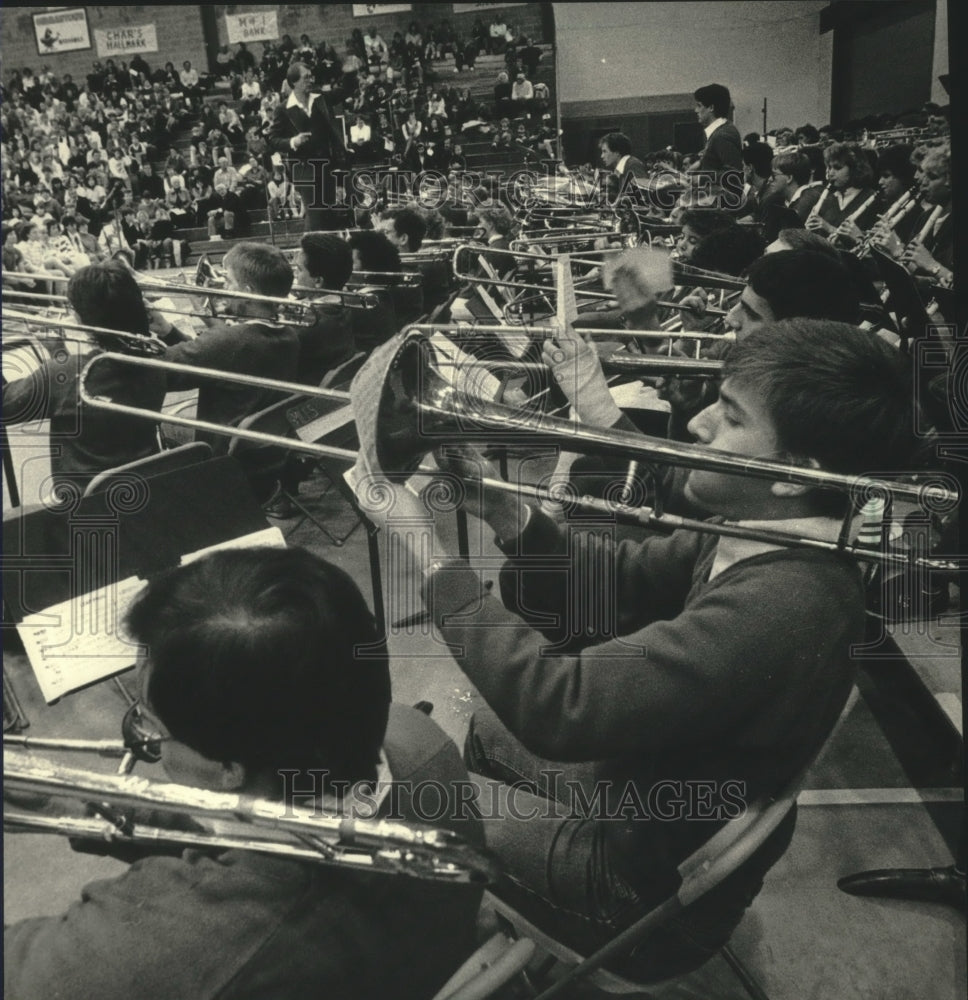 1987, University of Wisconsin-Madison Varsity Band - mjc15738 - Historic Images