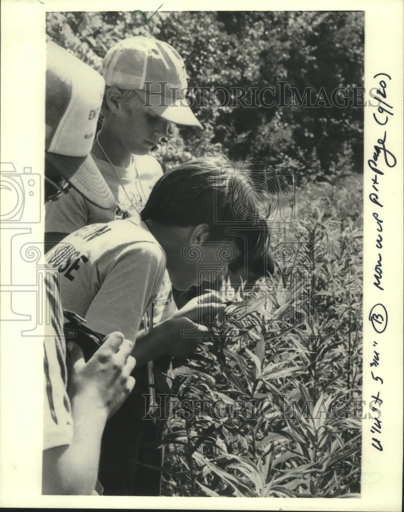 1982, School field trip to University of Wisconsin-Madison arboretum - Historic Images