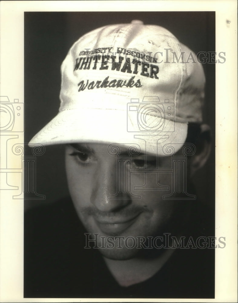 1994 University of Wisconsin-Whitewater baseball caps are in fashion - Historic Images
