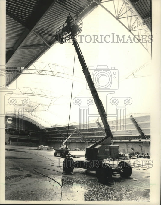 1988, Dave McClain Athletic Facility construction, Madison, Wisconsin - Historic Images