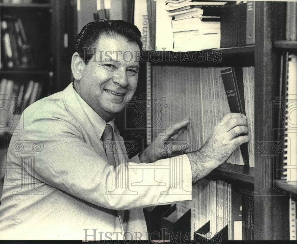 1984, University of Wisconsin-Milwaukee dean, Eric Schenker - Historic Images