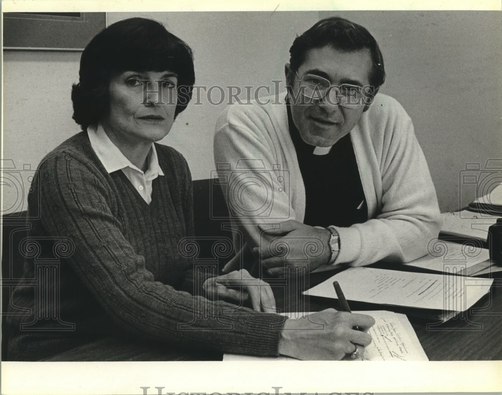 1981, Bishop Richard J. Skiba and Mariangela Pledl, Milwaukee - Historic Images